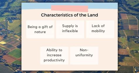 4 Economic Characteristics Of Land .